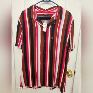 new express men stripe shirt
